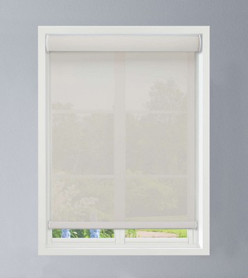 Linen Avenue Cordless Cassette 5% Solar Roller Shade, Fawn, Sand, Shadow (Arrives 1/4" Narrower)