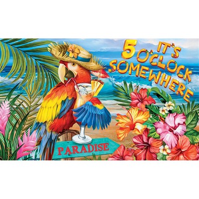 Briarwood Lane Doormat 30x18 Indoor Outdoor 5 O'clock Paradise Summer For Summer Doormat