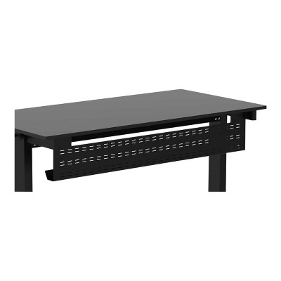 Stand Up Desk Store Under Desk Cable Management Tray Black Horizontal Computer Cord Raceway and Modesty Panel