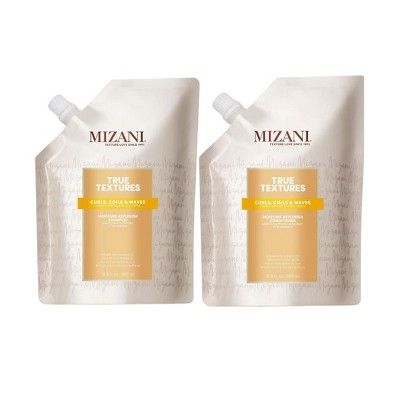 Mizani True Textures Moisture Replenish Shampoo (16 oz) and True Textures Moisture Replenish Conditioner (16 oz) - DUO SET Kit Curly Hair