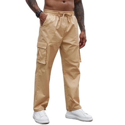 COOFANDY Men's Casual Cargo Pants Cotton Drawstring Athletic Jogger Sweatpants