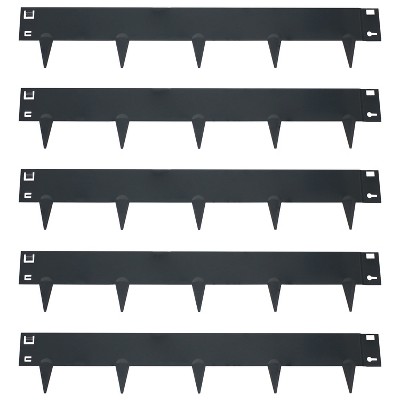 Sunnydaze Outdoor Lawn and Garden Heavy-Duty Steel Metal Flexible Landscape Edging Borders - 16' - 5pk