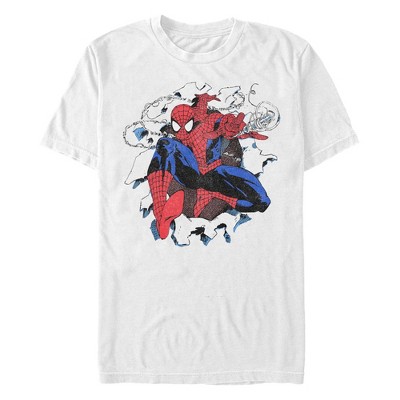 Men's Marvel Spider-Man Superhero Spider Webs T-Shirt