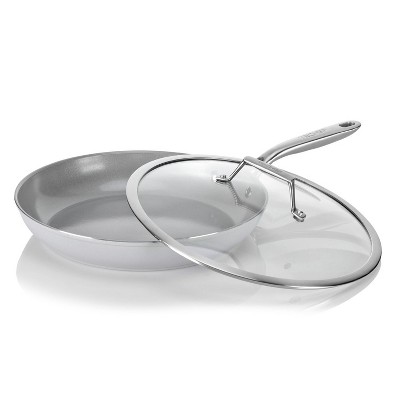 TECHEF CeraTerra - 12" Ceramic Nonstick Frying Pan with Cover