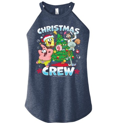 Women's - SpongeBob SquarePants - Christmas Crew Graphic High Neck Tank