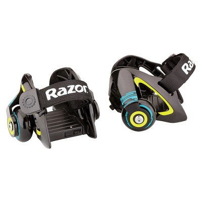 Razor Jetts Heel Wheels Skate - Green: Easy-Close Fastener, Polyurethane Wheels