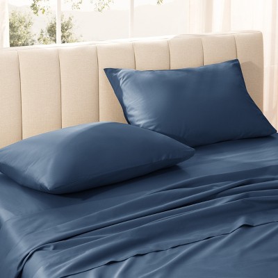 400 Thread Count Organic Cotton Sateen Pillowcase Set by Bare Home