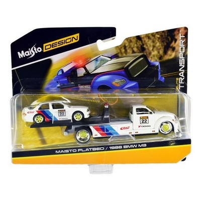 Maisto Design Flatbed & 1988 BMW M3 E30Elite Transport