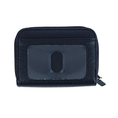 Buxton Women's Solid Colored Pebbled Multi Card Wizard