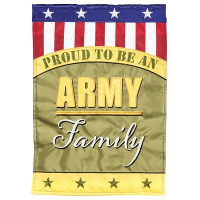 Dicksons Proud To Be Army Family Green 13 x 18 Polyester Garden Flag