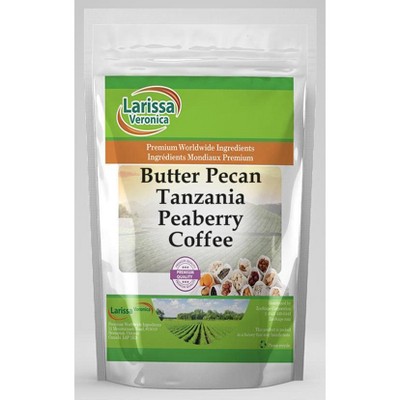 Larissa Veronica Butter Pecan Tanzania Peaberry Coffee (Gourmet, Naturally Flavored, Whole Coffee Beans) (8 oz, ZIN: 548088)