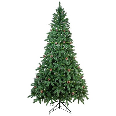 Northlight Full Two-Tone Buckeye Glittered Pine Artificial Christmas Tree - 10' - Unlit