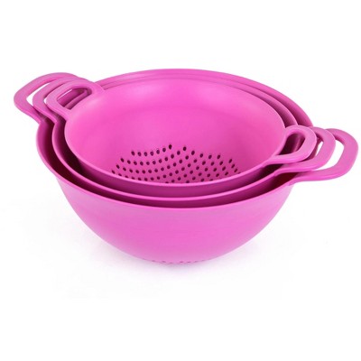 Plastic Strainer Colanders Set (3 Pack)