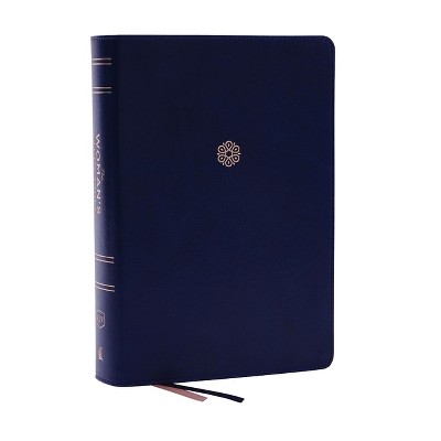 Kjv, the Woman's Study Bible, Blue Leathersoft, Red Letter, Full-Color Edition, Comfort Print (Thumb Indexed) - by  Thomas Nelson (Leather Bound)