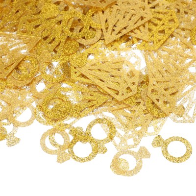 Unique Bargains Plastic Metallic Foil Rings Sequin Sprinkles Texture Waterproof Confetti 30g