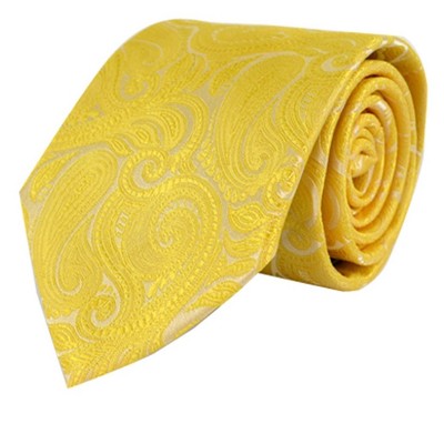 Men's Paisley Microfiber Woven Wedding Neckties