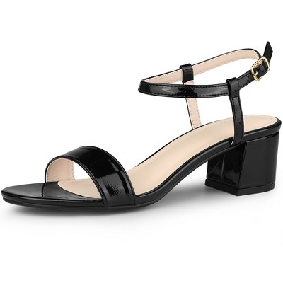 Perphy Women's Open Toe Chunky Heel Ankle Strap Slingback Sandals