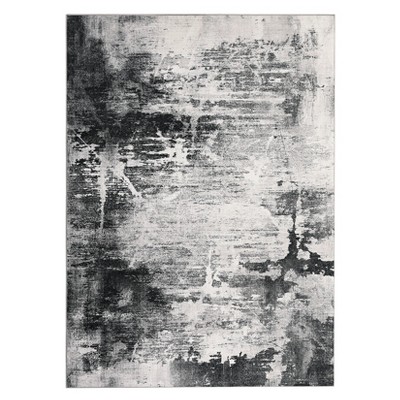 Boho Rugs Bedroom Rug, Washable Area Rug, Non-Slip Low Pile Boho Floral Carpet for Bedroom