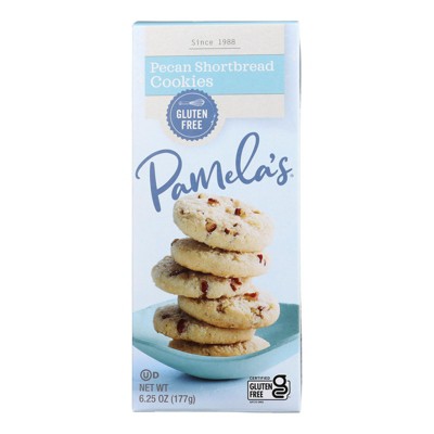 Pamela's Products - Cookies - Pecan Shortbread - Gluten-Free - Case of 6 - 6.25 oz