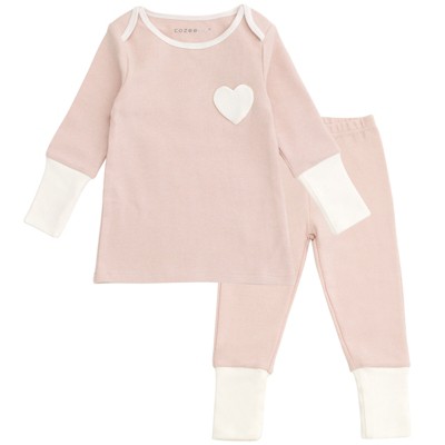 Cozeeme Modal Baby Girls Layette T-Shirt and Jogger Pants Play Set Outfit Newborn to Infant