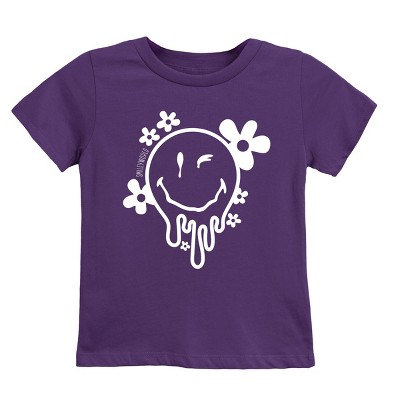 The Juniper Shop SmileyWorld Melting Outline Youth Short Sleeve Tee