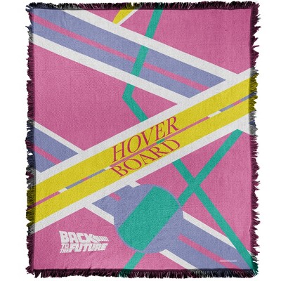 Back To The Future Bttf Hover Board Blanket 50"x60" Woven Tapestry