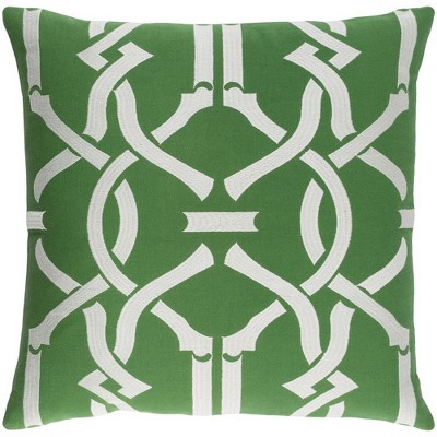 Livabliss Kingdom Traditional Grass Green Throw Pillow