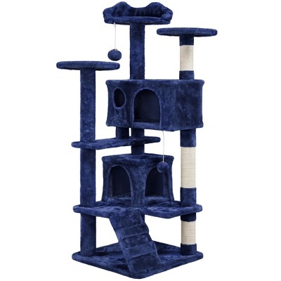 Yaheetech 54"H Cat Tree with 2 Condos for Kittens Small Cats