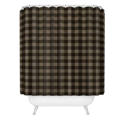 Deny Designs Colour Poems Gingham Earth Shower Curtain