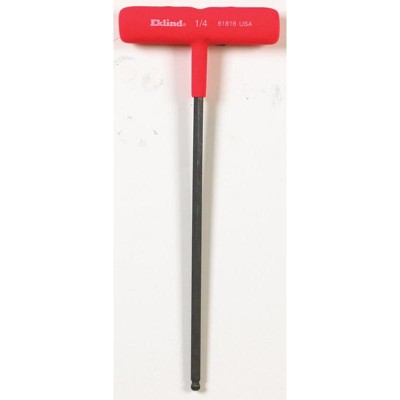 Eklind - Power-T - SAE - T-Handle Ball End Hex Key -  1/4 in.  - 1 Piece