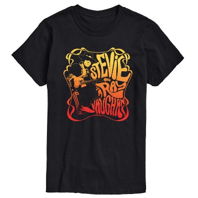 Men's - Stevie Ray Vaughan - Retro Psychedelic Short Sleeve Graphic T-Shirt
