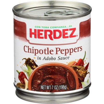 Herdez Chipotle Peppers in Adobo Sauce - Case of 1 - 7 oz