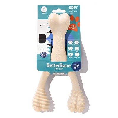BetterBone Soft Beef Nylon Free Dog Bone Chew Toy