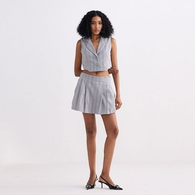 Reistor Womens Cotton Tweed Skorts