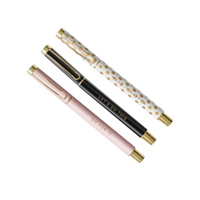 Sweet Water Decor Inspirational Metal Pen 3pc Set