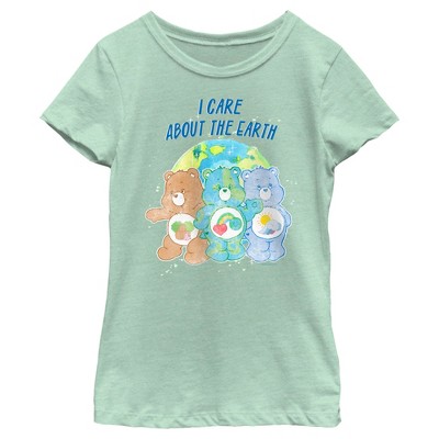 Girl's Care Bears I Care About the Earth T-Shirt