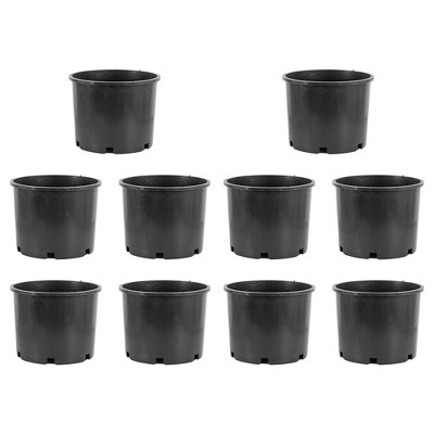 Pro Cal HGPK5PHD Round Circle BPA Free 5 Gallon Wide Rim Durable Injection Molded Plastic Garden Plant Nursery Pot for Indoor or Outdoor