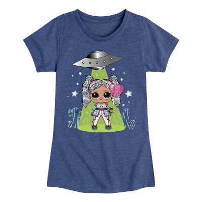 Girls' - LOL Surprise! - Astro Alien Doll Fitted Short Sleeve Graphic T-Shirt