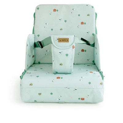 SARO 2025 Portable Booster Seat & Diaper Bag - Travel High Chair, Fits Most Chairs, Padded, Compact, 2-in-1 Design, UNE-EN Compliant