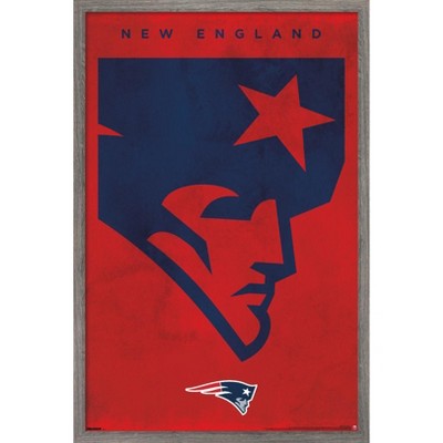 Trends International NFL New England Patriots - Logo 25 Framed Wall Poster Prints