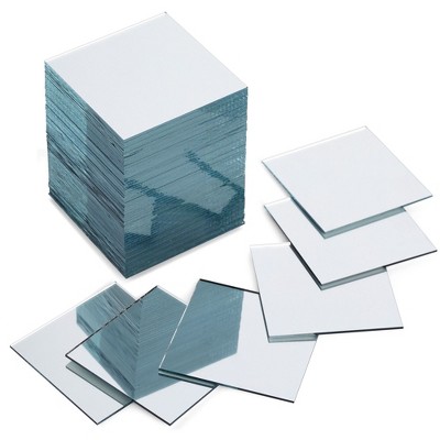 Bright Creations 60 Pack Craft Square Mirror Mosaic Tiles 2" for DIY Projects Art & Crafts Home Decorations