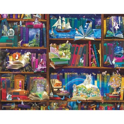 Sunsout Library Adventures in Reading 1000 pc Large Pieces Jigsaw Puzzle 48432