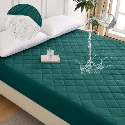 Aghana Digitals Soft Brushed Cotton Ultrasonic TPU Waterproof Mattress Protector with 15.75in Snug