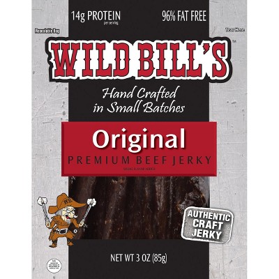 Wild Bill's Original Hickory Smoked Beef Jerky 3 Ounce Pack (3 count)