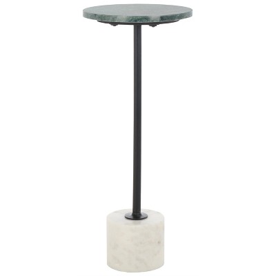 Karik Round Side Table - ACC3735A - Dark Green/Black - Safavieh