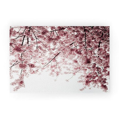 Hannah Kemp Spring Cherry Blossoms Welcome Mat - Deny Designs
