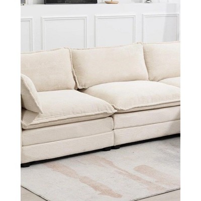 HYLEORY Corduroy Modular Sectional Sofa Couch Accessories