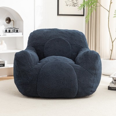 Bean Bag Chair With Tufted Stuffed Filling,Fluffy And Lazy Sofa,Bean Bag Chairs With Memory Foam For Apartment Living Room-Cuddlewood