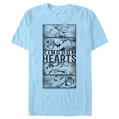 Men's Kingdom Hearts 3 Action Panels T-Shirt