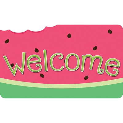 Ashley Productions® The Original Fun Mat™, Welcome Mat, 18" x 30", Watermelon Welcome